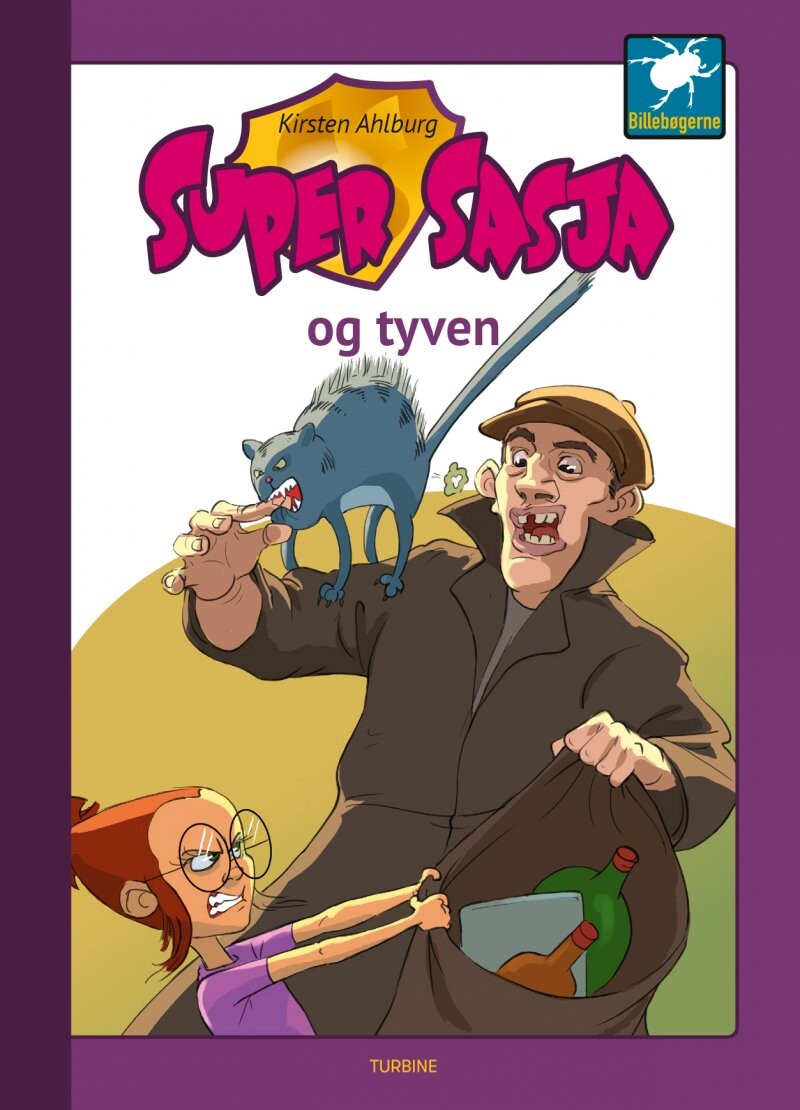 Billede af Super Sasja Og Tyven - Kirsten Ahlburg - Bog
