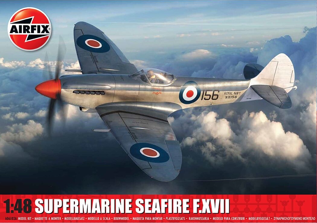 Billede af Airfix - Supermarine Seafire F.xvii Fly Byggesæt - 1:48 - A06102a