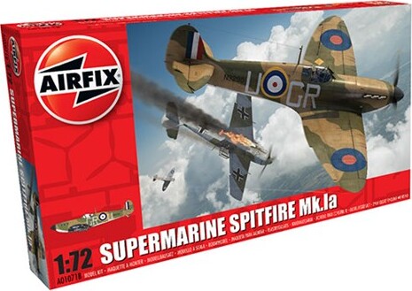 Airfix - Supermarine Spitfire Mk1a Fly Byggesæt - 1:72 - A01071b