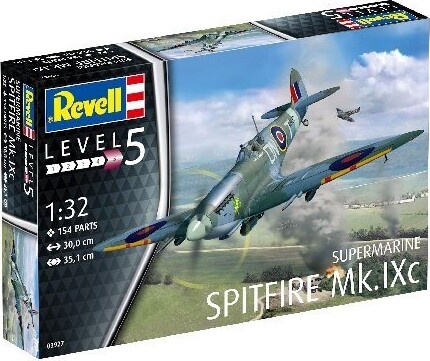 Billede af Revell - Supermarine Spitfire Mk.ixc Fly - 1:32 - Level 5 - 03927 hos Gucca.dk
