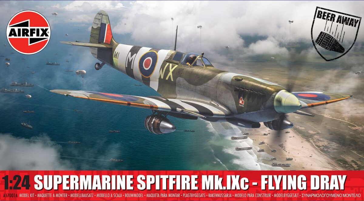 Airfix - Supermarine Spitfire Mk.ixc Modelfly Byggesæt - 1:24 - A17001
