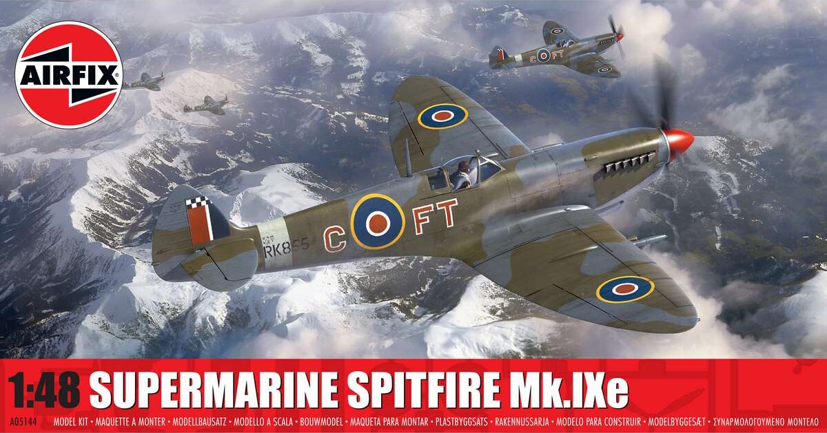 Airfix - Supermarine Spitfire Mk.ixe Fly Byggesæt - 1:48 - A05144