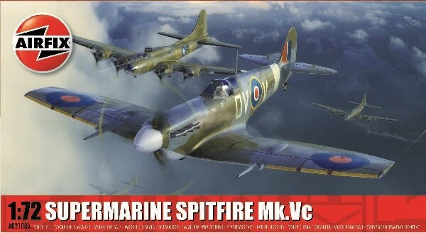 Billede af Airfix - Supermarine Spitfire Mk.vc Fly Byggesæt - 1:72 - A02108a
