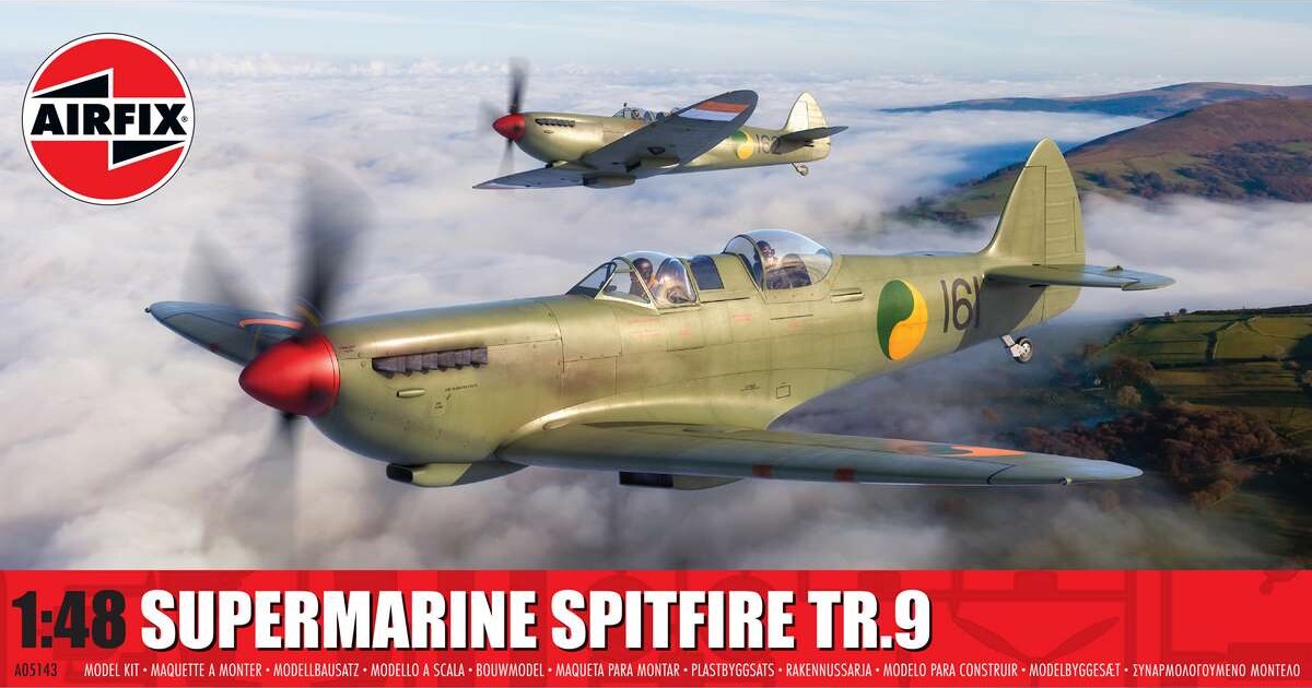 Airfix - Supermarine Spitfire Tr.9 Fly Byggesæt - 1:48 - A05143