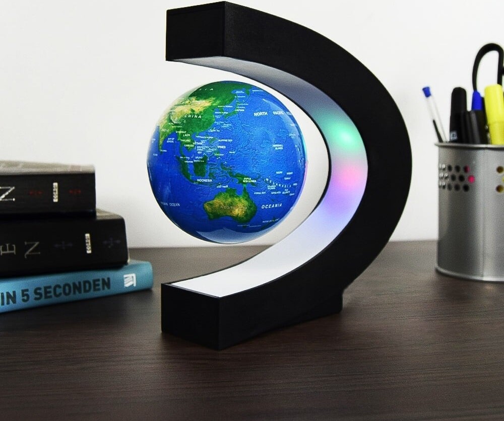 Svævende Globus Med Lys – C-form – Mikamax