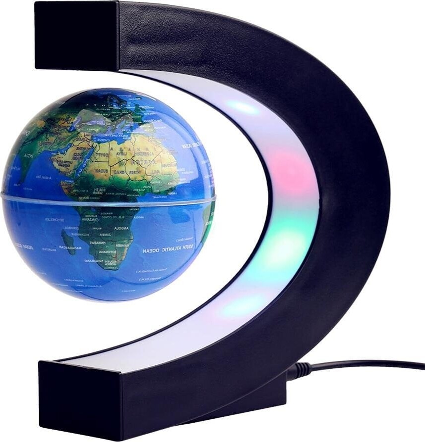 Billede af Svævende Globus Med Lys - C-form - Mikamax