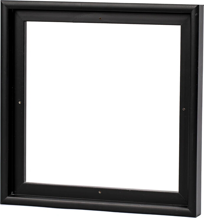 Svæveramme Til Lærred - 30 X 30 Cm - Mat Sort - Artino