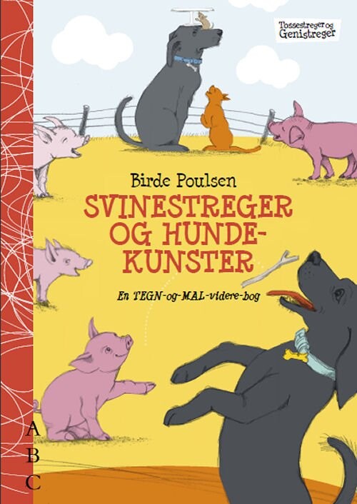 Billede af Tegn Og Mal Videre Bog - Svinestreger Og Hundekunstner - Birde Poulsen - Bog