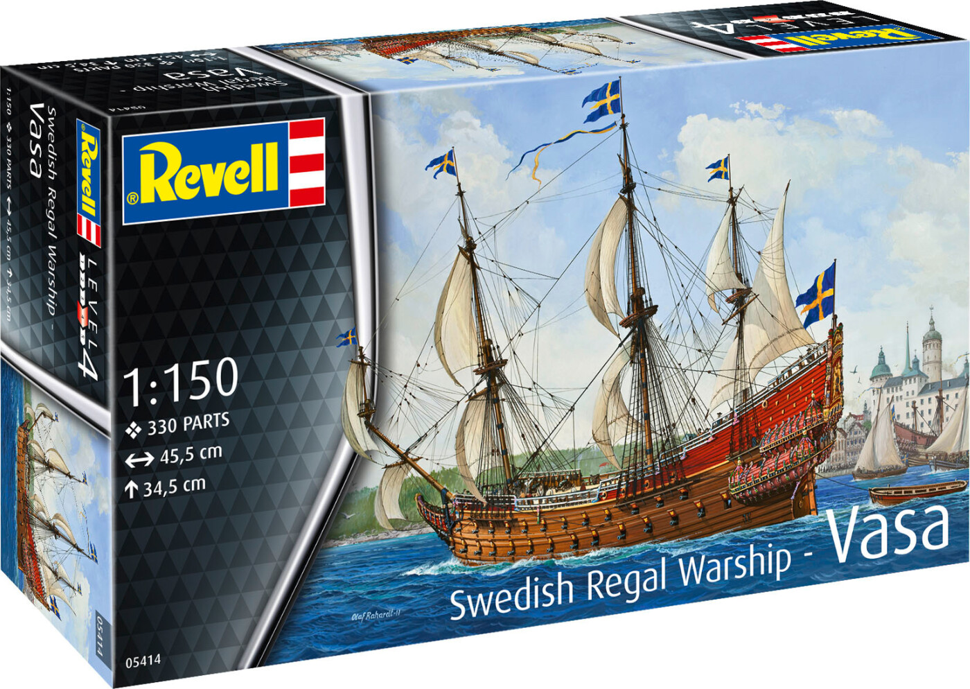 Revell - Vasa Swedish Regal Warship - 1:150 - Level 4 - 05414