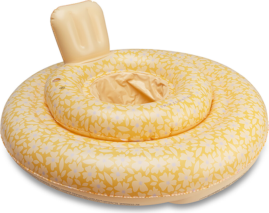Swim Essentials - Baby Badering - 0-1 år - 69 Cm - Blomster - Gul