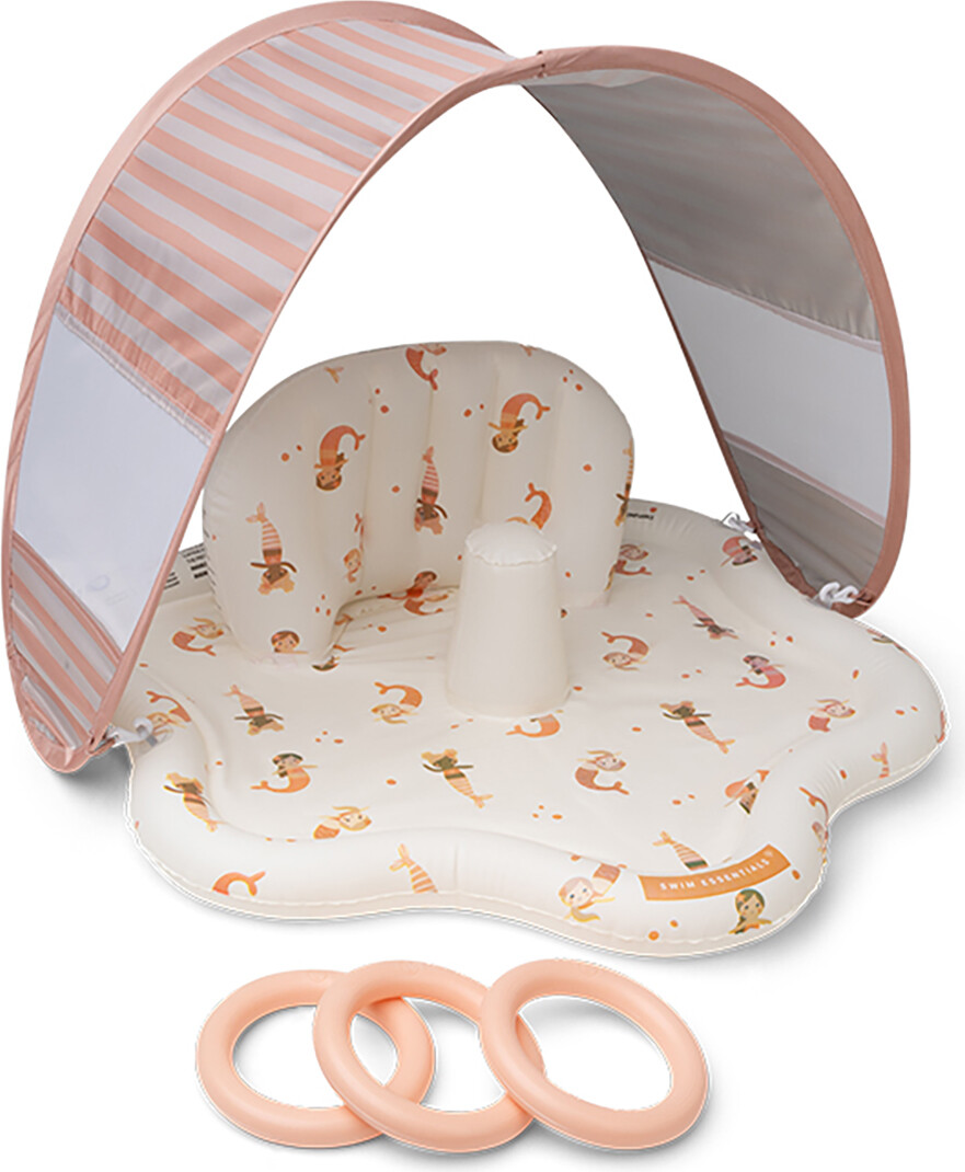 Swim Essentials - Baby Plaskestol Med Skygge - Mermaid Bubbles