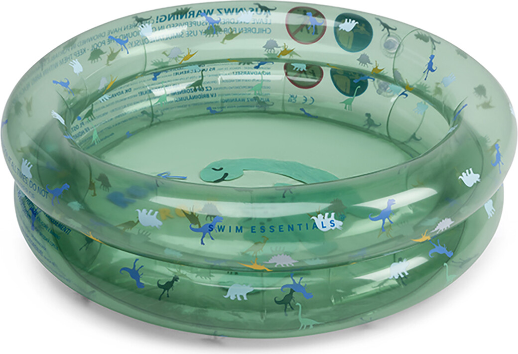 Swim Essentials - Badebassin 60 Cm - Dino Blue-green