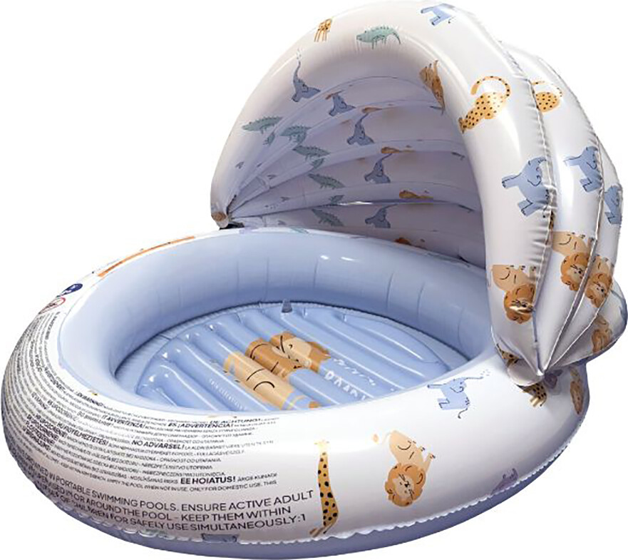 Swim Essentials - Badebassin Med Skygge 100 Cm - Wild Life Canopy