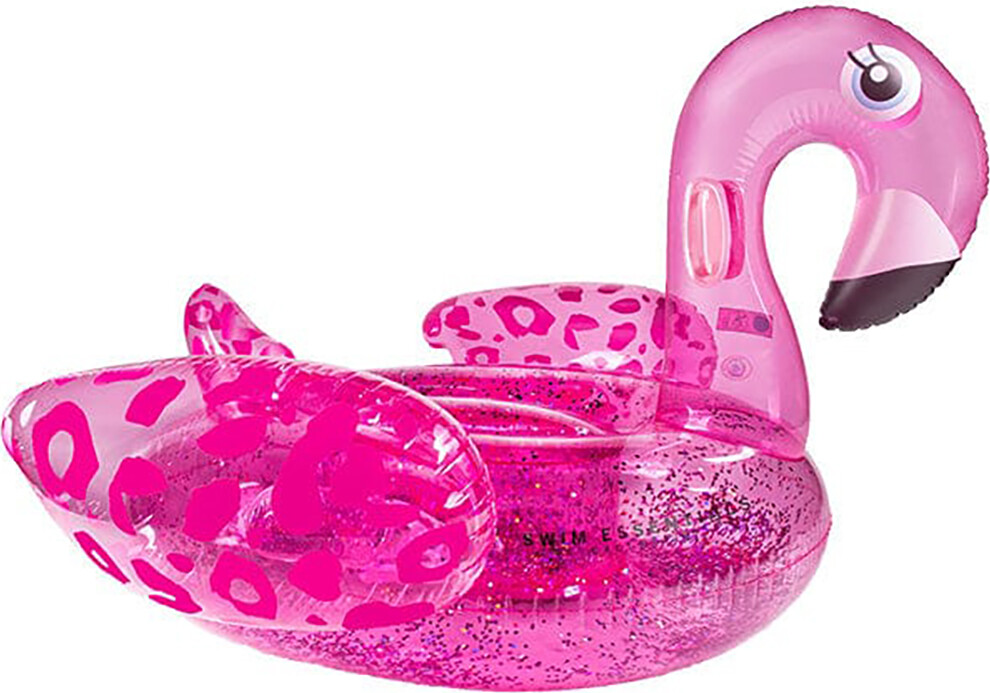 Swim Essentials - Badedyr 142 Cm - Neon Pink Flamingo