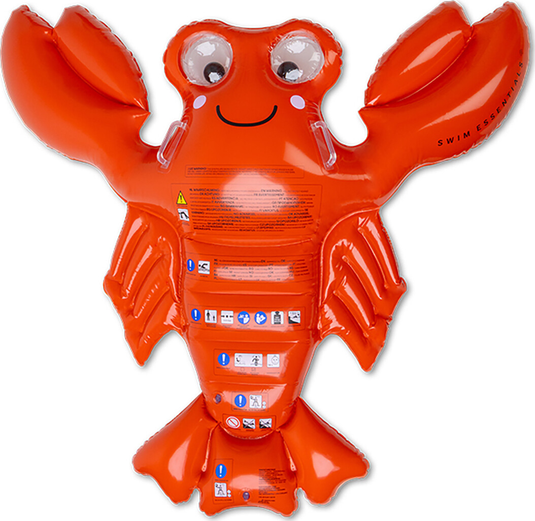 Swim Essentials - Badeflyder 190 Cm Med Håndtag - Lenny The Lobster