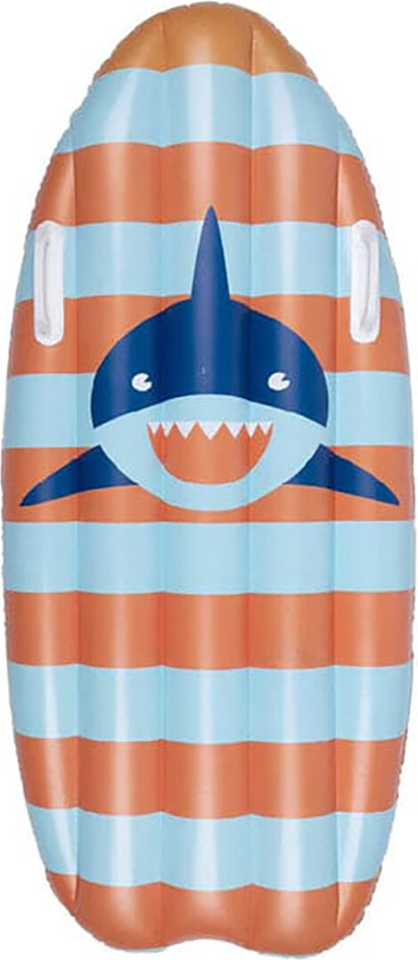 Swim Essentials - Bademadras 120 Cm Med Håndtag - Tropic Shark Surfboard