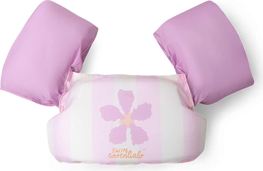 Swim Essentials - Svømmevest Med Vinger - 2-6 år - 15-30 Kg - Pink Blomster