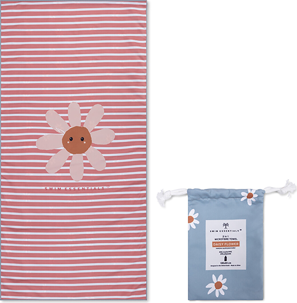 Swim Essentials - Strandhåndklæde 135 Cm - Daisy Flowers