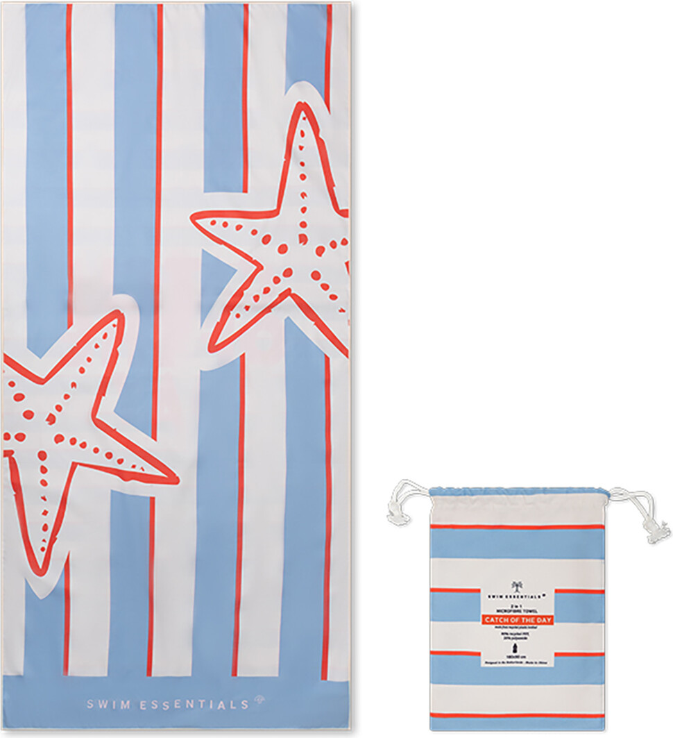 Swim Essentials - Strandhåndklæde 180 Cm - Catch Of The Day