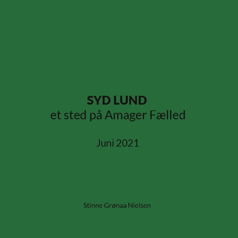 Syd Lund Et Sted På Amager Fælled - Stinne Grønaa Nielsen - Bog