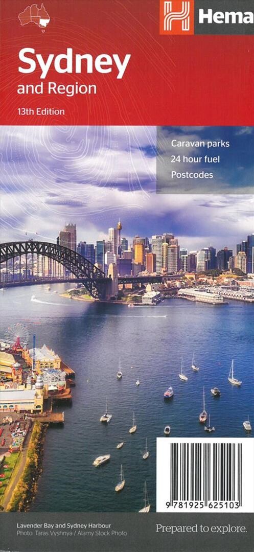 Billede af Sydney And Region - Hema Maps - English Book