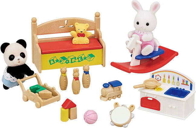 Sylvanian Families - Baby's Legesæt - Snekanin Og Panda - 5709