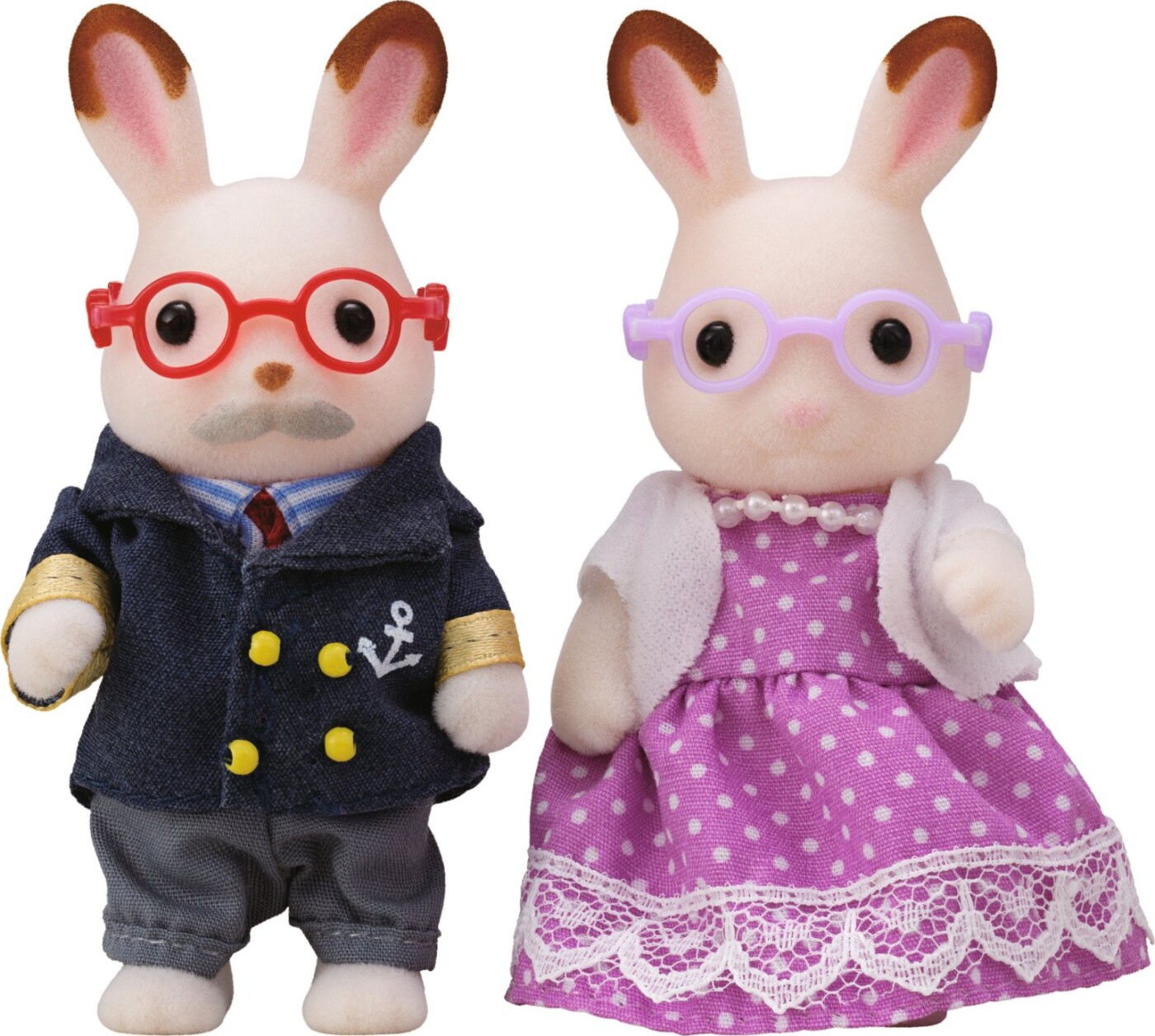 Sylvanian Families Figurer - Bedsteforældrene Chokoladekanin