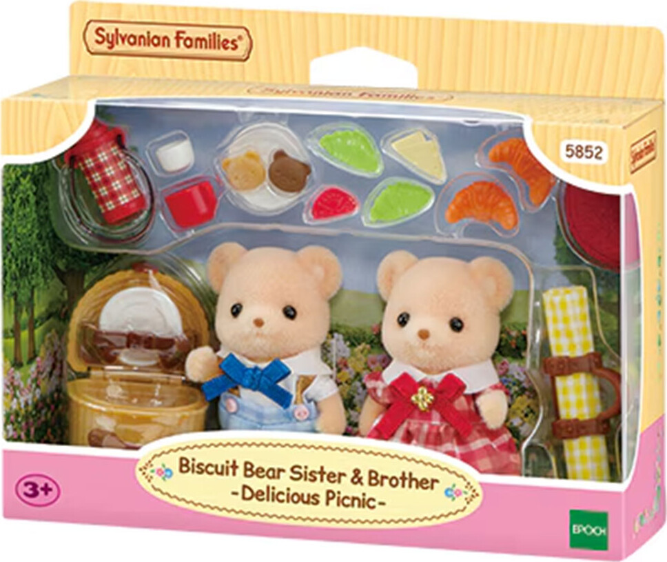 Sylvanian Families - Biscuit Bear Sister & Brother - 5852