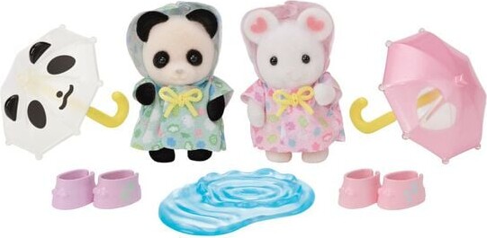 Sylvanian Families - Børnehave Venner - Regnvejrsdag Duo - 5748