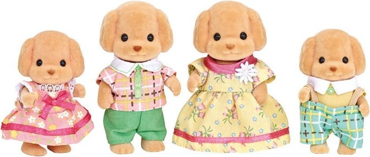 Sylvanian Families Figurer - Puddel Hundefamilie - 5259