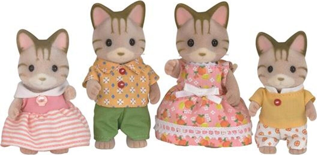 Sylvanian Families Figurer - Stribet Kattefamilie - 5180