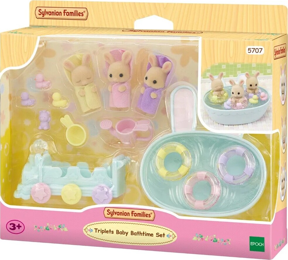 Sylvanian Families - Trillinger Med Bad Legesæt - 5707