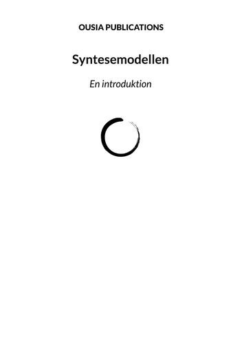 Syntesemodellen - Ousia Publications - Bog