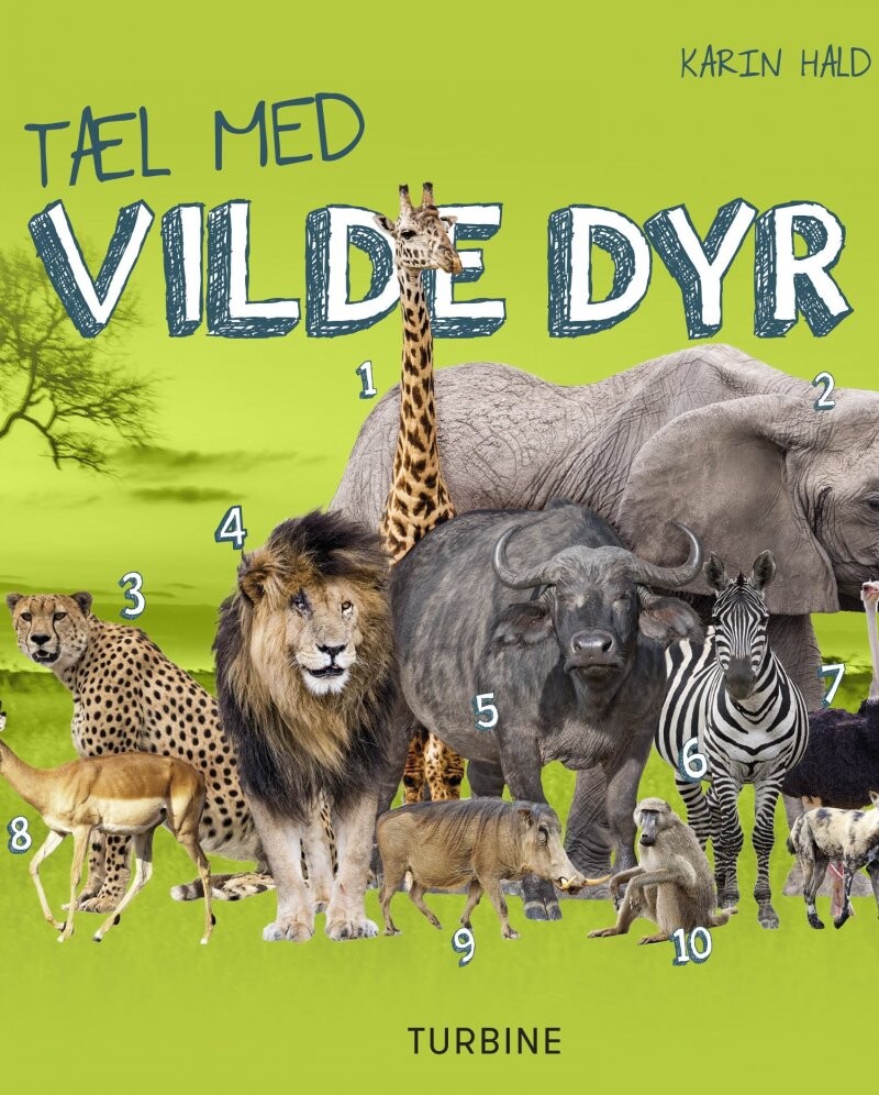 Billede af Tæl Med Vilde Dyr - Karin Hald - Bog
