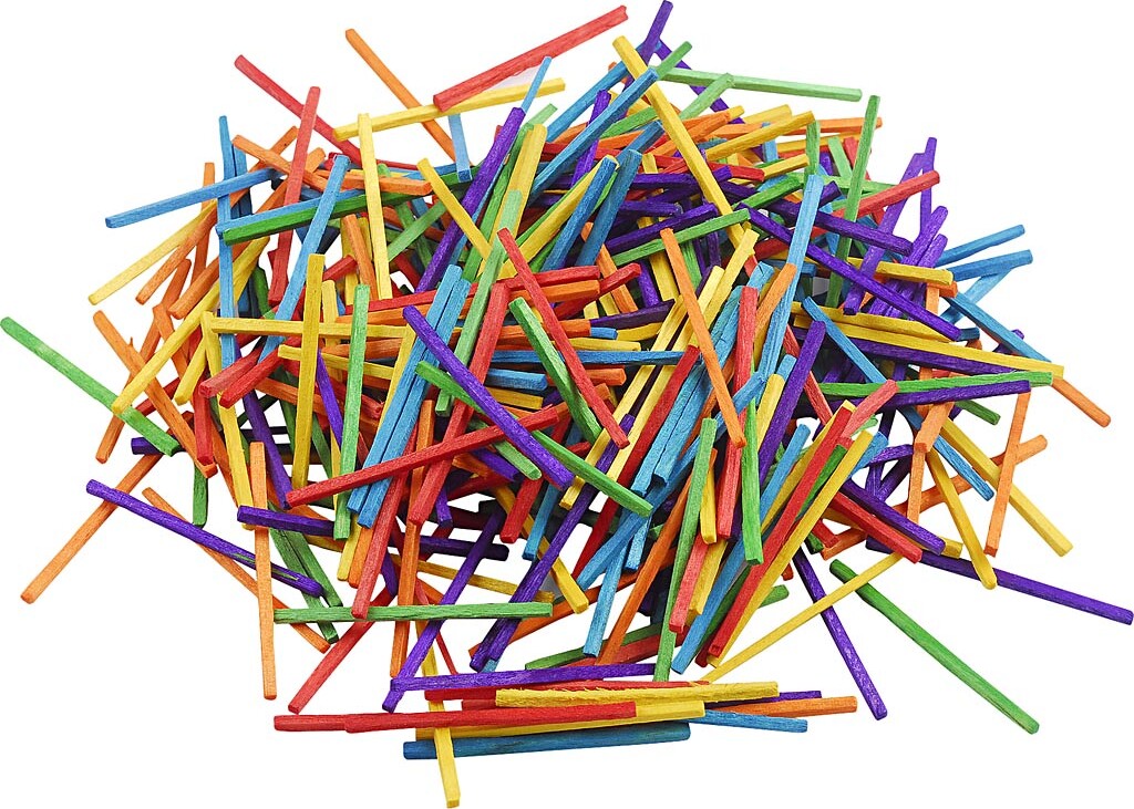 Tændstikker - L 5 Cm - Assorterede Farver - 4300 Stk. - 500 G
