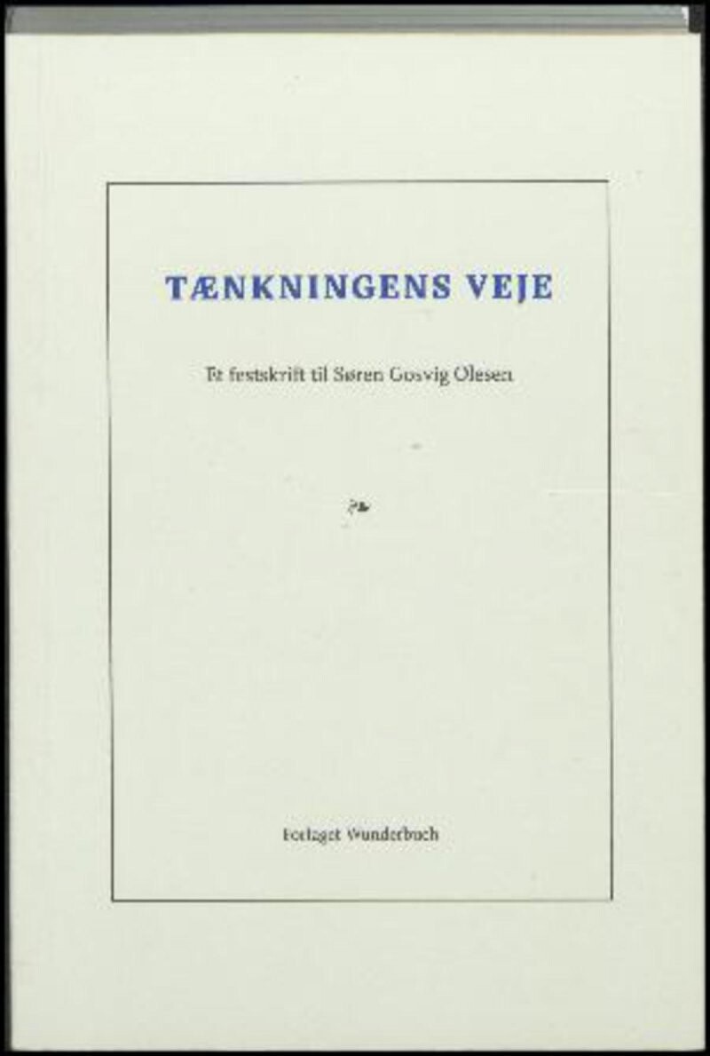 Billede af Tænkningens Veje - Pia Lauritzen - Bog
