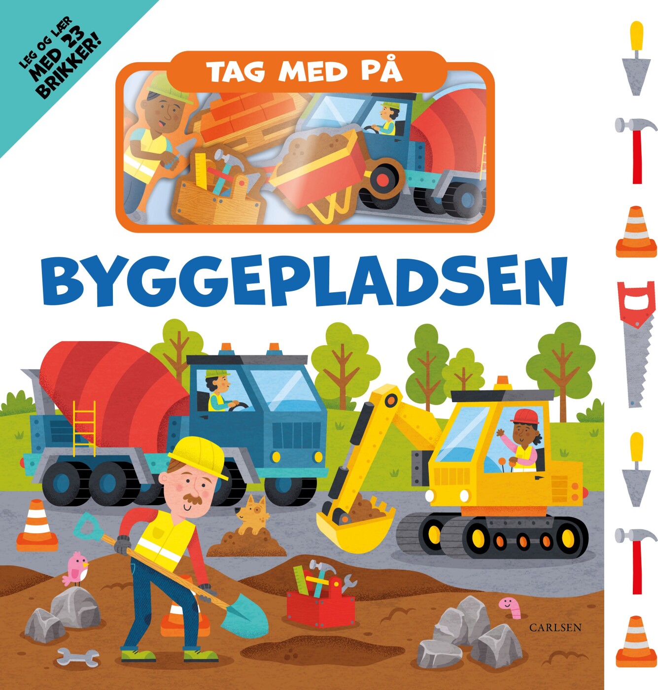 Billede af Tag Med På Byggepladsen - Carlsen - Bog