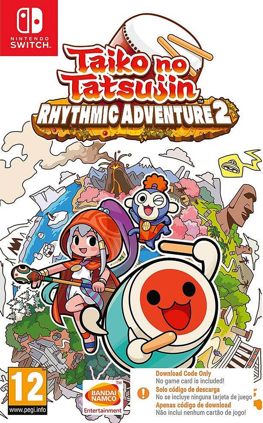 Taiko No Tatsujin - Rhythmic Adventure 2 - Kode I Boks  - Nintendo Switch