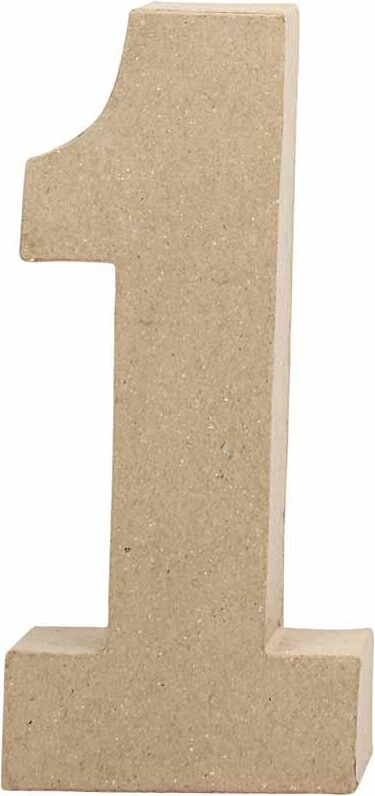 Tal - 1 - Papmaché - 20,5x9,5 Cm billede