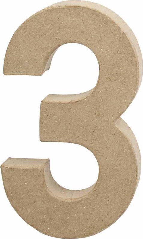 Tal - 3 - Papmaché - 20,2x11,8 Cm billede