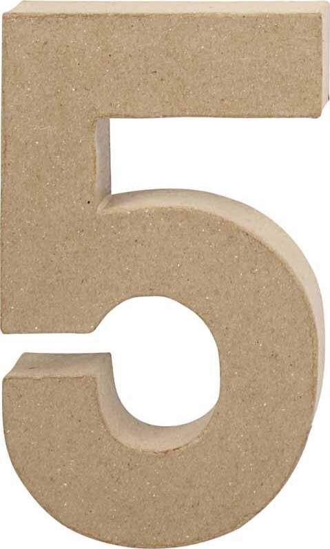 Tal - 5 - Papmaché - 19,7x11,5 Cm - Tykkelse 2,6 Cm - 1 Stk. billede