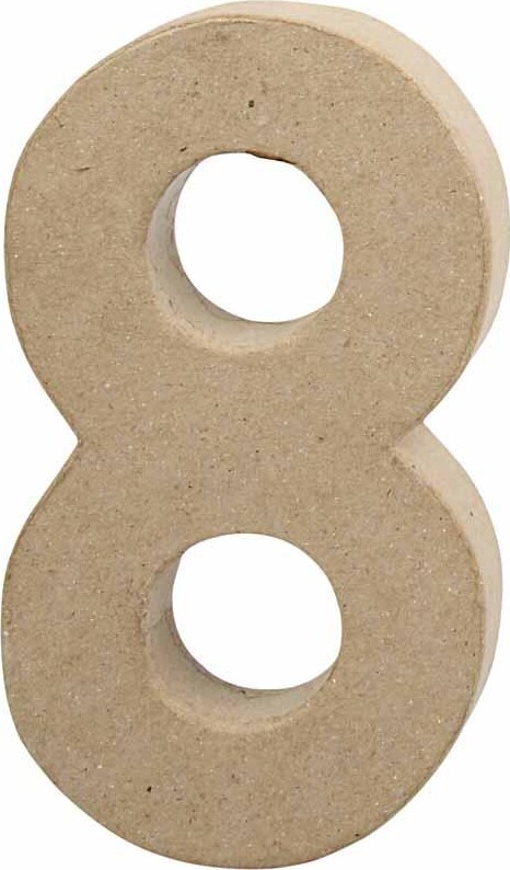 Tal - 8 - Papmaché - 20,2x11 Cm billede