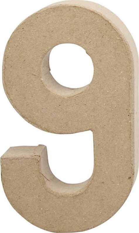 Tal - 9 - Papmaché - 20,5x12 Cm billede