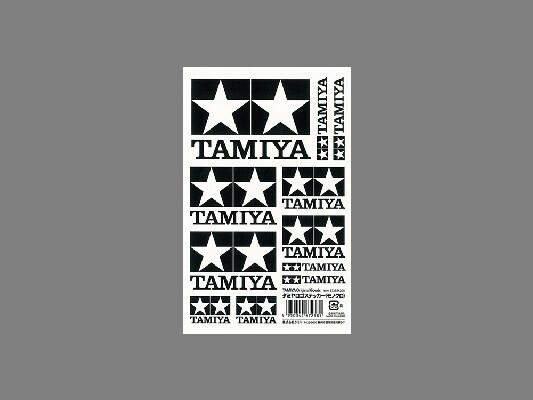 Tamiya Logo Stickers Mono - 67258