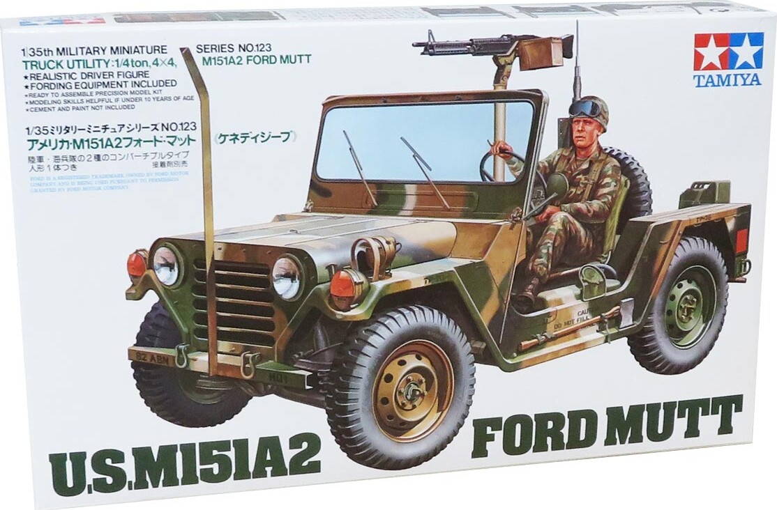 Tamiya - M151a2 Ford Mutt Modelbil Byggesæt - 1:35 - 35123