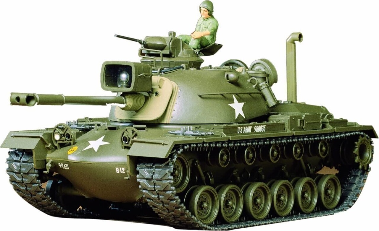 Tamiya - M48a3 Patton Us Model Tank Byggesæt - 1:35 - 35120