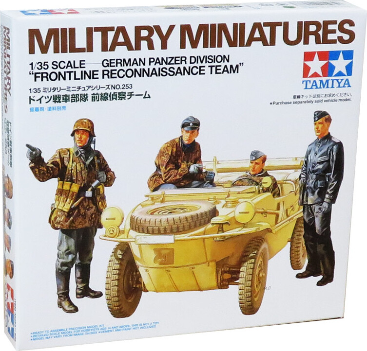 Tamiya - Schwimmwagen Soldier Figures Byggesæt - 1:35 - 35253