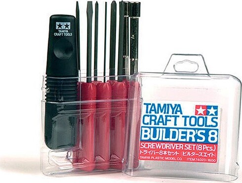 Tamiya - Craft Tools - Værktøj Til Modelbygning - 8 Dele - 74023