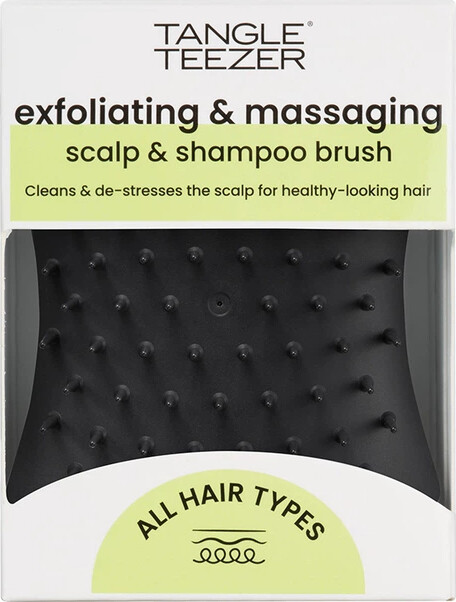 Tangle Teezer - Scalp Exfoliator & Massager Onyx Black - Hårbørste