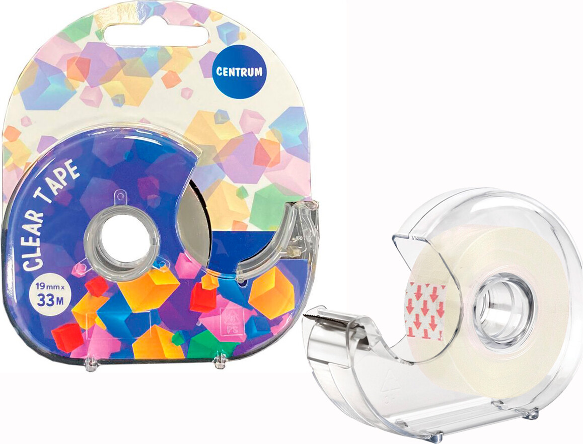Tape 19 Mm X 33 M - Med Dispencer Blisterkort - Centrum